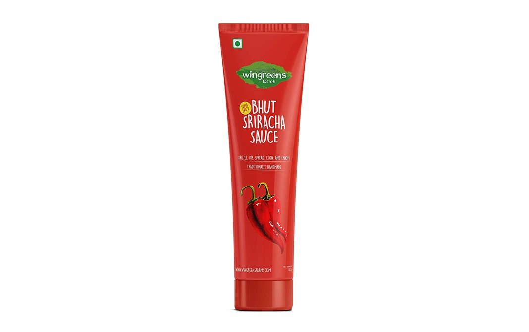 Wingreens Farms Bhut Sriracha Sauce    Pack  130 grams